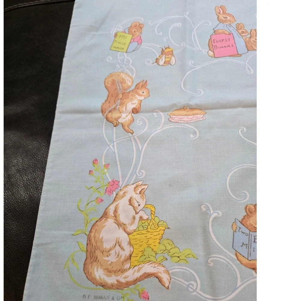 Frederick Warne Beatrix Potter Peter Rabbit Fitted Sheet & Pillowcase‎ Set Good